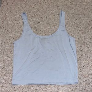 Baby blue cropped tank
